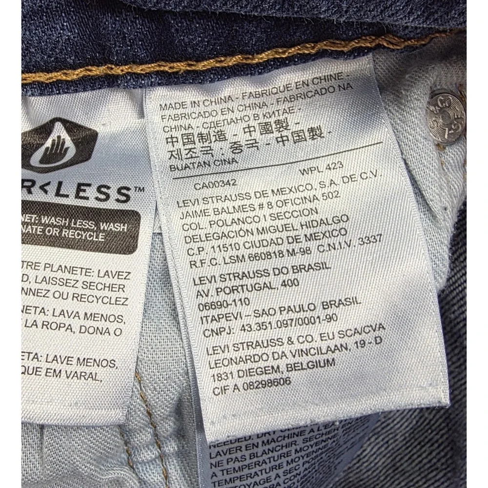 Levi's 511‎ Stretch Slim Tapered Fit Dark Wash Denim Jean Men's Size 29X30